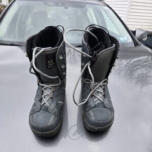 Sims Omen Mens Size 8 Snowboard Boots Laced Gray